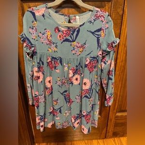 Floral long sleeve dress